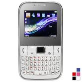 Celular Qwerty 2" (Câmera, JAVA, TV, FM, Quadband)